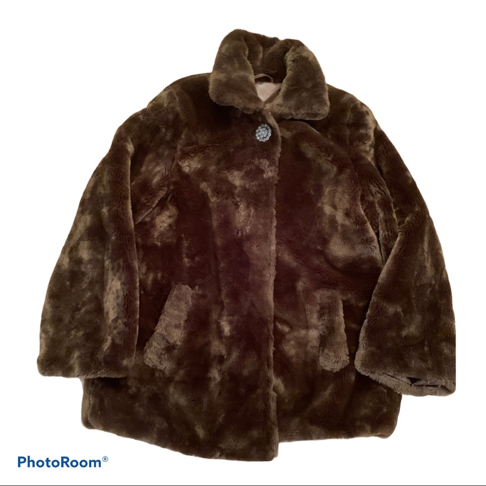 Faux fur coat